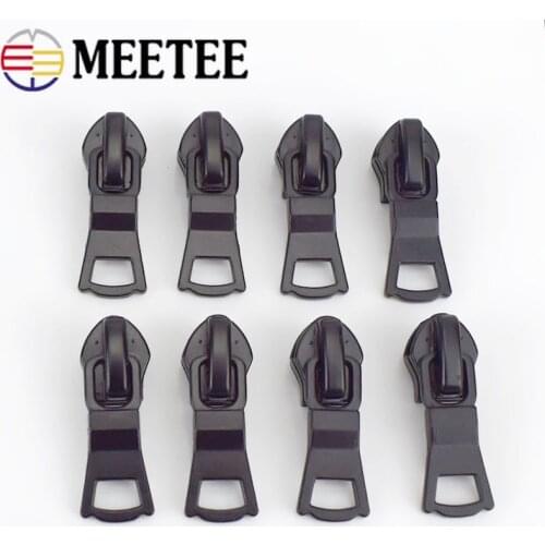 10/20pcs 5# Nylon Zipper Silders Reverse Invisible Waterproof Zipper Head DIY Bag Jacket Costume Sewing Accessories ZT010