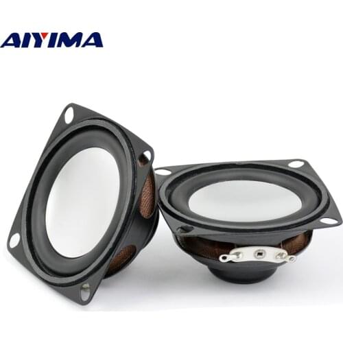 AIYIMA 2Pcs 2Inch Mini Audio Speakers 16 Core 4Ohm 3W Silver Pot Portable Loudspeaker DIY For Home Theater Sound System