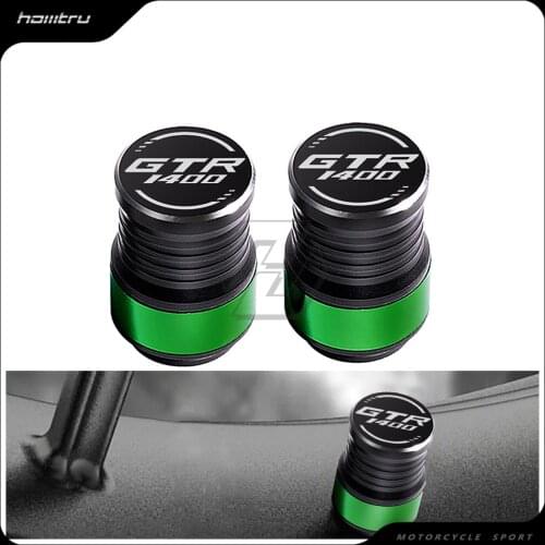 Motorcycle Accessories Wheel Tire Valve Caps Covers Case for Kawasaki GTR1400 GTR 1400 Motorbike