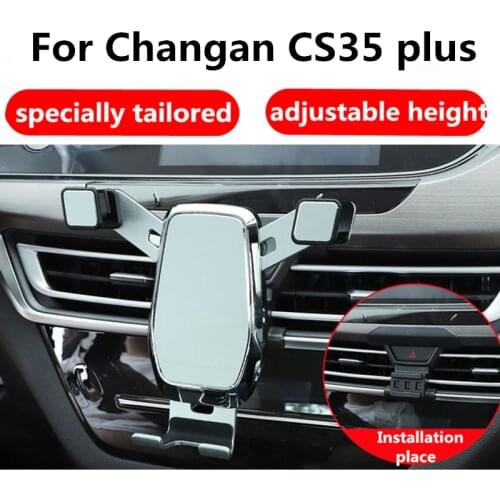 Car Mobile Phone Holder Phone Stand For Changan CS35 Plus Car Interior Buckle Mobile Phone Bracket Accessories