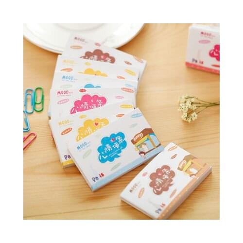 Memo pad Cute mood note can tear notes this small fresh day Korean stationery wholesale 50 pages