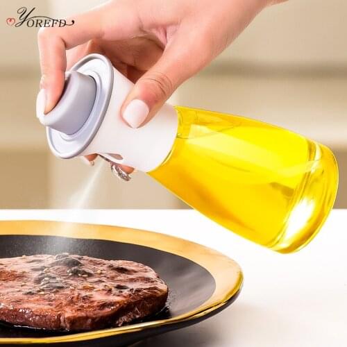 OYOREFD 180ml Food Grade Kitchen Atomization Oil Spray Bottle Creative Leakproof Olive Oil Spray Bottle Oil Dispenser Kitchen