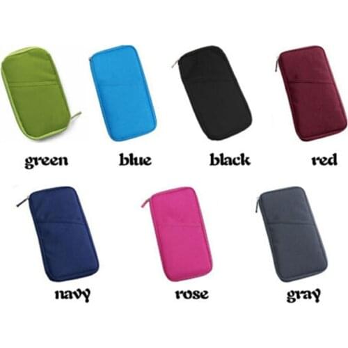 Hot Wallet Purse Travel Passport Credit ID Card Cash Holder Case Document Bag Organizer Wallet Purse Case Bag Card Holders