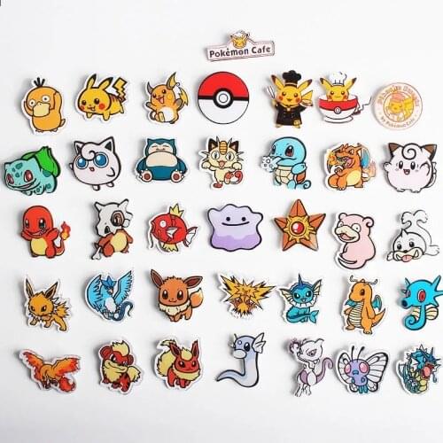 Cute Japanese Style Anime Movies Pokemon Badge Pikachu Game Lapel Pin Animal Brooch Gifts for Fans Friend