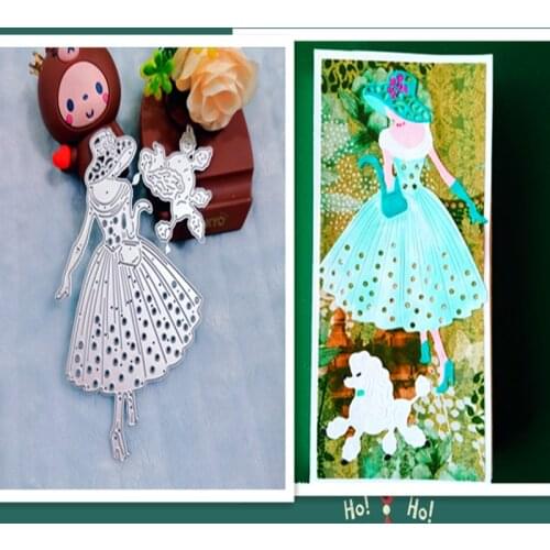 Fashion lady Metal Cutting Dies for DIY Scrapbooking Album Paper Cards Decorative Crafts Embossing Die Cuts