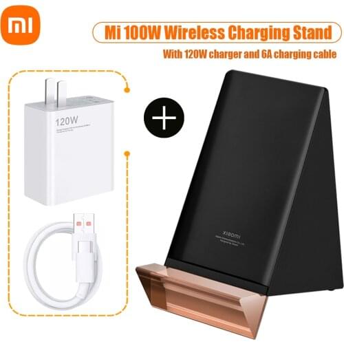 Xiaomi Mi 100W Wireless Charging Stand Set 120W Fast Charger with 6A Charging Cable Fast Charging for Xiaomi 11PRO/11Ultra/MIX 4
