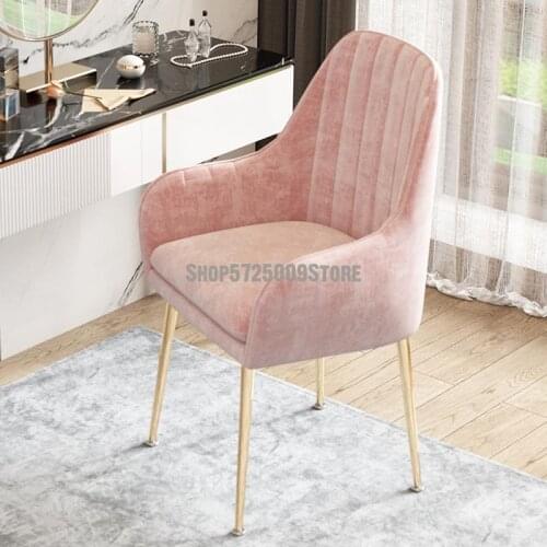 Nordic ins net red makeup dressing table stool girl cute home bedroom simple modern light luxury nail chair