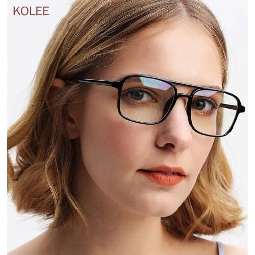 2020 New Solid Color Square Women Spectacles Frames Clear Fashion Optical Glasses Frame Men Retro Box Eyeglasses Frame Eyewear