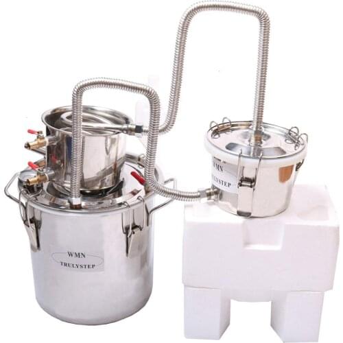NEW 3 Pots DIY 2 Gal 10 L Home Alcohol Stainless Moonshine Still Water Distiller Boiler Spirits Keg Wine Making Kit