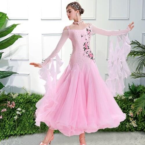 New ballroom waltz modern dance dress ballroom dance competition dresses standard ballroom dancing clothes tango dress MQ294