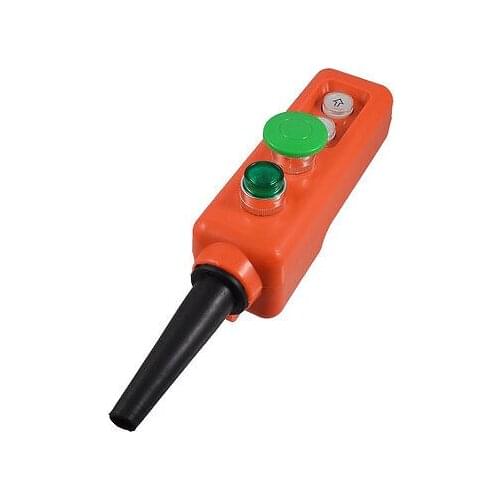 Hoist 24V Self Locking Lamp Momentary Green Mushroom Up Down Push Button Switch