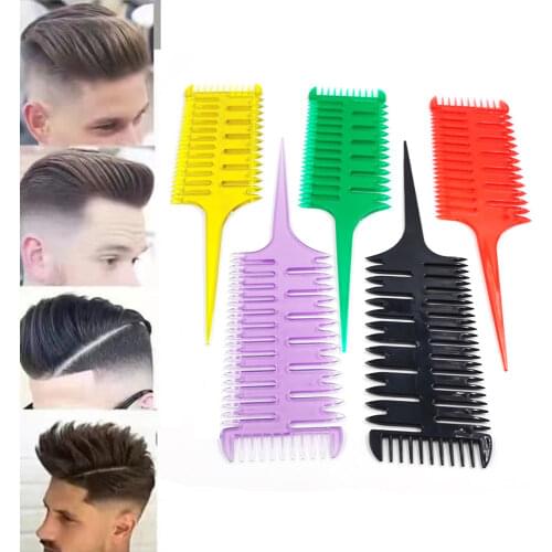 Professional Hair Dyeing Comb Weaving Hair Brush Sectioning Highlight Comb Barber Hairdressing Combs Salon Hair Styling Tool New