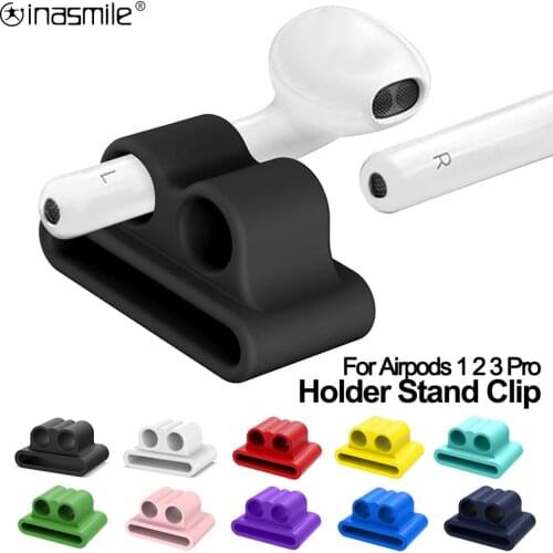 Nice Anti-Lost Earphone Silicone Holder Clip For Apple AirPods Pro Wireless Earphone Accessories Stand Holder For Airpods 3 2 1