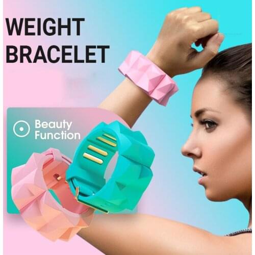 2PCS New Fashion Watch Strap Design Adjustable Ankle Weight WristBand Gym Fitness Yoga Pilates Endurance Running Sport Bracelet