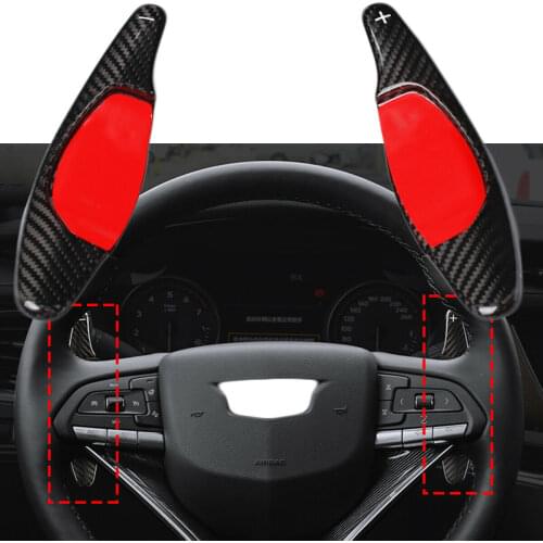 Carbon Fiber Gear Shift Paddle Steering Wheel Shifter Fit For Chevrolet Camaro Cadillac CT6 Buick Regal GS LaCrosse GL8 Verano