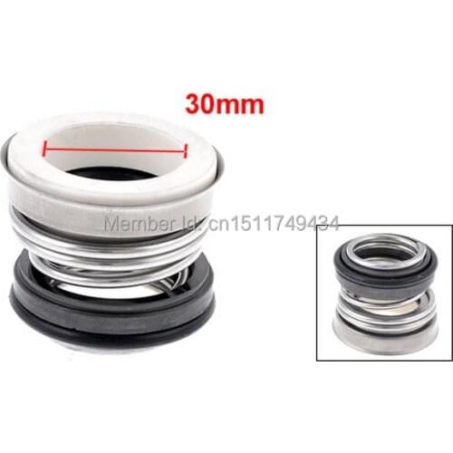 Sliver Tone Coil Spring Bellows Pump 30mm Inner Dia Mechanical Seal 2pcs