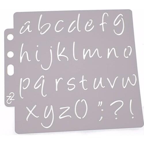 Template Painting Scrapbooking Embossing Stamping Album Card Alphabet Symbol Stencils DIY Craft