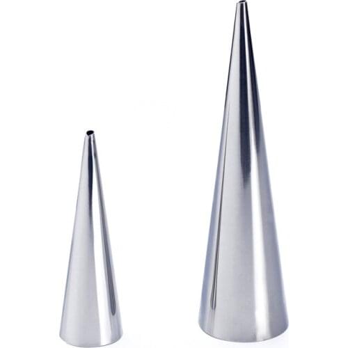 12/24pcs Conical Stainless Steel Large Screw Croissant Tool Baking Pastry Cones Shape B99