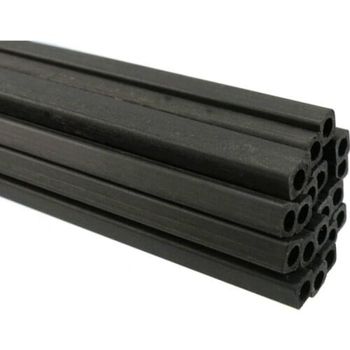 20pcs 200mm Model Aircraft Fixed Tube Architectural Model Making Carbon Fibre Material Model Square Tube Black Sticks