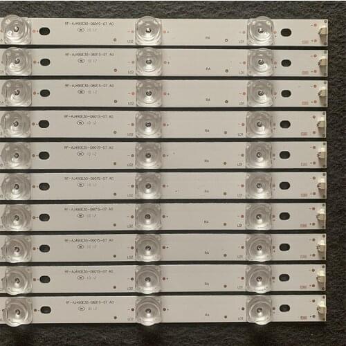 493mm10pcs LED Backlight strip 6 lamp For Sharp 49'' TV RF-AJ490E30-0601S-07 A0 LC-49CUG8362KS LC-490UF8472ES LC490EQY (SH)(M1)