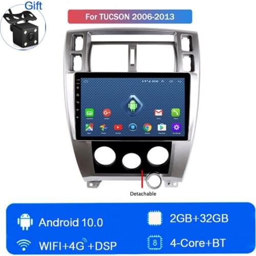 Android 10 large screen GPS navigation ROM 32GB Mirror Link Autoradio for Hyundai Tucson 2006 2007 2008 2009 2010 2011 2012 2013