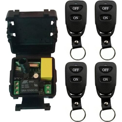 Wireless Remote Control Light Switch AC220V 1CH 10A Relay Output Radio Receiver Module+Belt buckle Transmitter 315Mhz/433Mhz