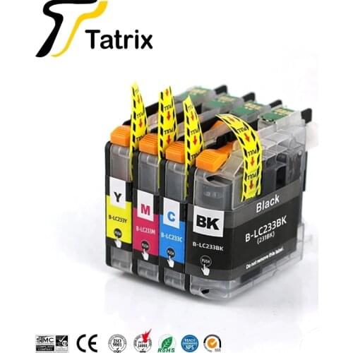Tatrix LC231 LC233 Premium Color Compatible Printer Ink Cartridge for Brother MFC-J5720/J4120/ J4620/J5320/ DCP-J562DW/MFCJ480DW
