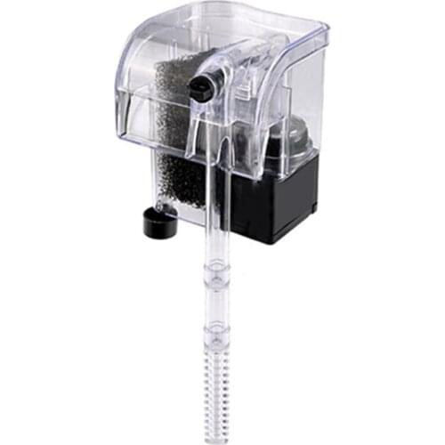 Aquarium Filter Waterfall Filter Aeration Pump Aquarium Wall-Mounted Mute Filter Plug-In Small Professional