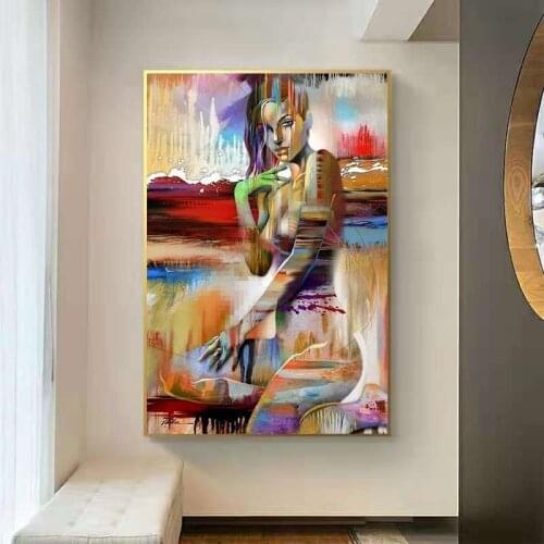 GATYZTORY 5D DIY Diamond Beautiful woman Cross Stitch Diamond Embroidery portrait Mosaic Diamond Home Decor