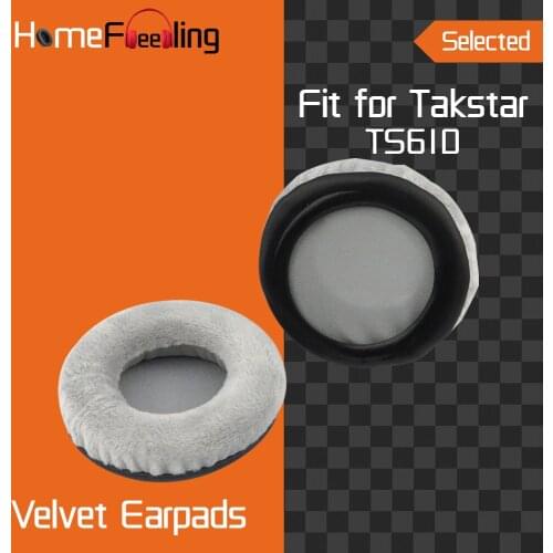 Homefeeling Earpads for Takstar TS610 Headphones Earpad Cushions Covers Velvet Ear Pad Replacement