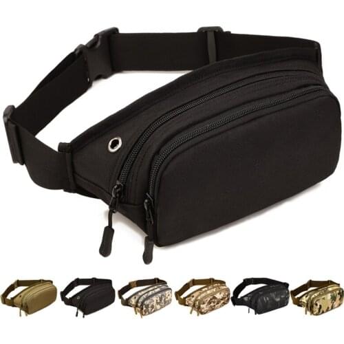Wear-resistance Outdoor Running Hiking Military Waist Bag,Unisex Running Tactical Phone Pocket,Men Outdoor Camo Messenger Bag