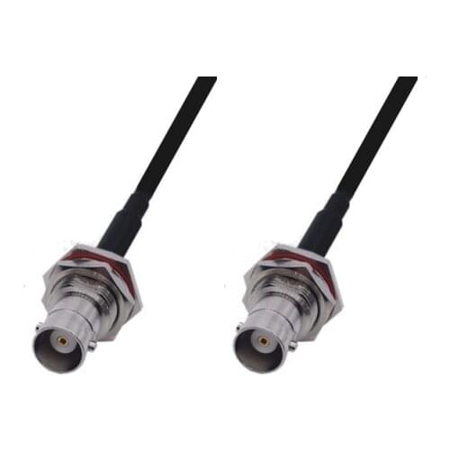 RG58 Cable BNC Female Bulkhead to BNC Female Bulkhead Connector WiFi Antenna Extension Pigtail jumper cable
