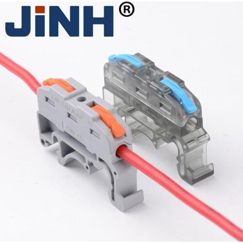 Wire Connector Terminal Blocks 0.08-2.5mm threader Splitter Fast Crimp Connection 32A/400V