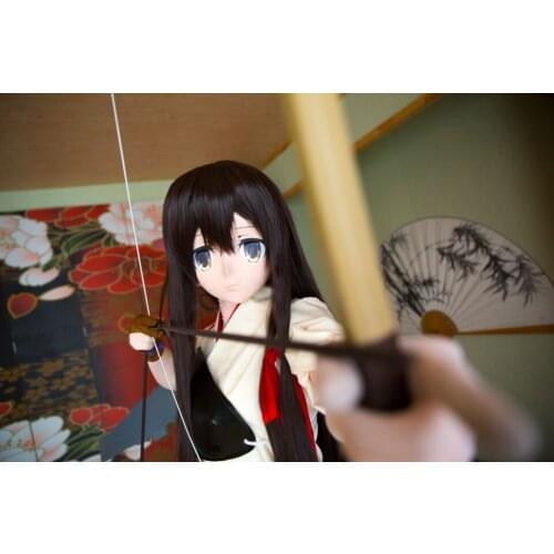 KM9152) Handmade Female Sweet Girl Resin Crossdress Outfit Cosplay Japanese Animegao Role Play Kigurumi Mask