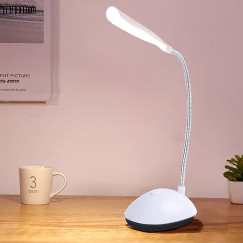 Lamp Reading Lamp Table Desk Lamp LED Lamp Foldable Dimmable AA Battery Powered Table Light 4 LED Portable Lamp Flexo Book Light