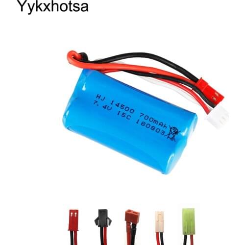 7.4V 700mAh Li-po Battery for FT007 FX059 RC Boat Spare Parts high quality 7.4V lipo battery SM/JST/EL-2P/Small tamiya/T plug