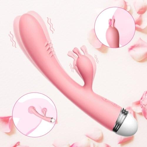 Rabbit Vibrator Female Masturbation Tools Soft Dildo Sex Shop G-Spot Vaginal Stimulator Clitoral Massager Sex Toys for Couple
