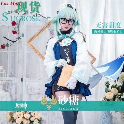 New Hot Game Genshin Impact Sucrose Cosplay Costume Fashion Lovely Uniform Suits Full Set Female Party Role Play Clothing S-XL