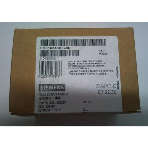 New Original 6ES7132-4HB01-0AB0 Digital output module SIMATIC DP, 2 DO RELAY FOR ET200S