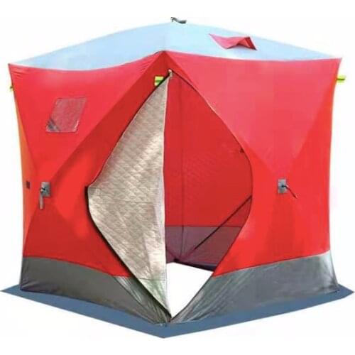 Winter fishing tent plus cotton thickening hunting tent ice fishing tent ice fishing house warm and cold desert cotton tent