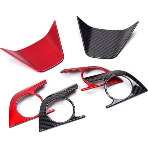 For Toyota Harrier Venza 2020 2021 Interior Steering Wheel Control Panel Button Cover ABS Trim Protector Car-Styling Accessories