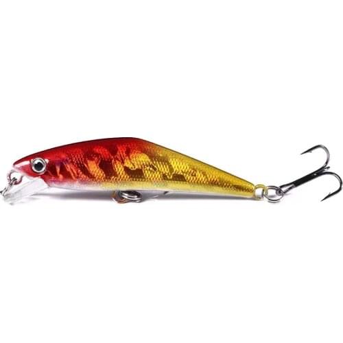 Minnow Fishing Lure 6.8cm 5.2g 3D Eyes Crankbait Wobbler Hard Artificial Plastic Hard Bait Fishing Tackle