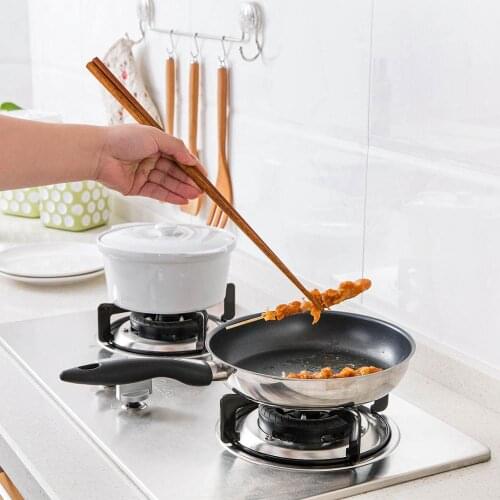 Ultra-long Lo Mein Chopsticks Kitchen Wooden Tateko Household Japanese-style Tableware Long-Fried Wooden Chopsticks