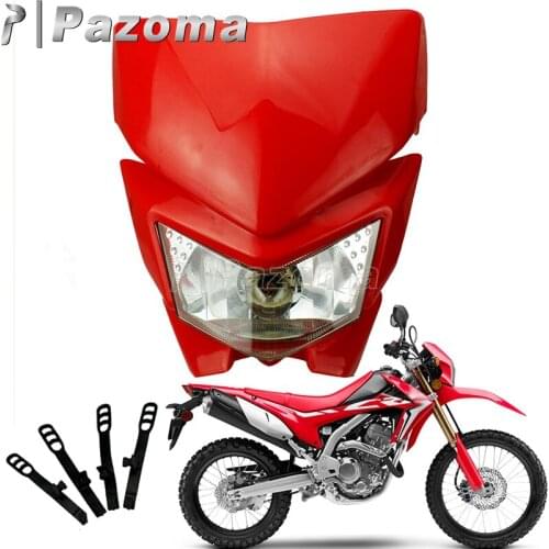 Universal Enduro Motocross Headlight Light Dirt Bike Street Motorcycle Headlamp For Honda CR 125R 250R 500R 450R CRF 125 250 350