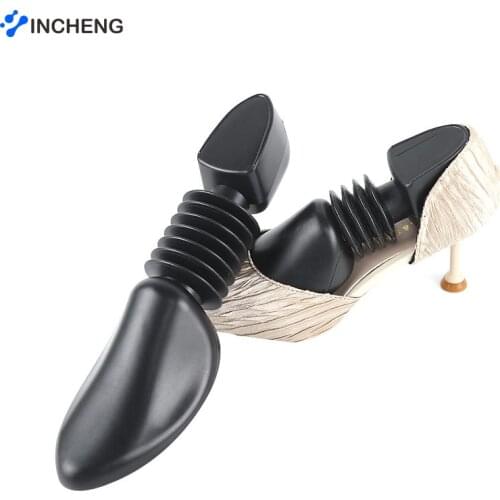 INCHENG 2pcs Practical Shoe Stretcher Plastic Shoes Tree Shaper Rack Adjustable Length Flats Pumps Boots Expander