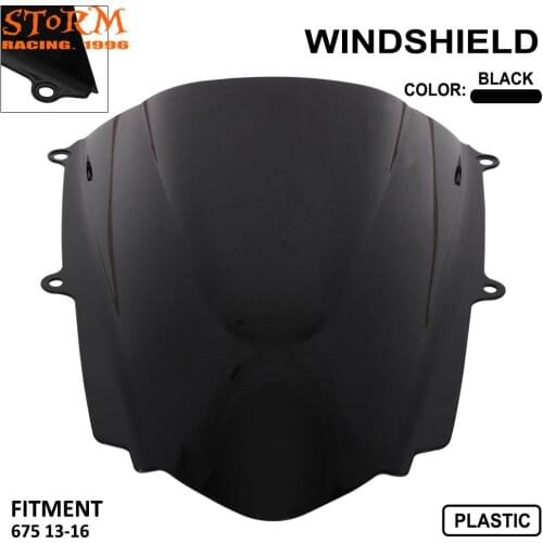 Motorcycle Windscreen Windshield Wind Deflectors For Daytona 675 2013 2014 2015 2016 13-16 Street Motorbike