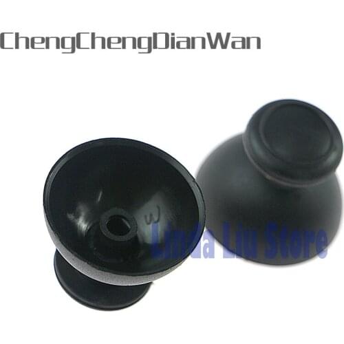 ChengChengDianWan Replacement Parts Analog Thumbsticks Joysticks Stick Cap Mushroom Cover for WII Controller Black 60pcs/lot