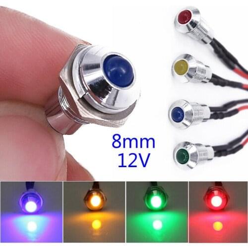 Repair LED Indicator Lights Lamp Mounting Parts Pilot Replacement Set 4pcs