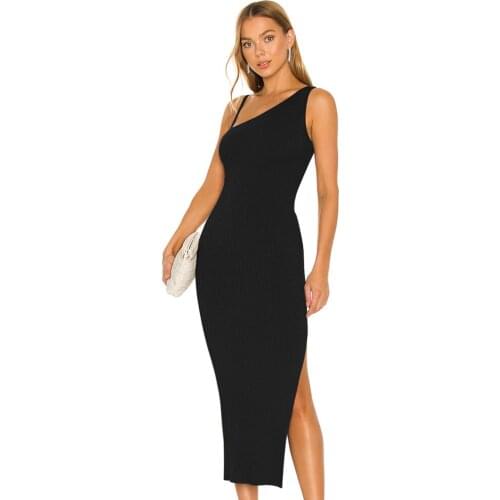 3 Colors Women Summer Sexy Backless Split Beige Black Gray Midi Bodycon Bandage Dress 2021 Elegant Evening Party Dress Vestido