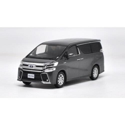 1:30 Diecast Model for Toyota Alphard VELLFIRE Grey MPV Alloy Toy Miniature Collection Gifts